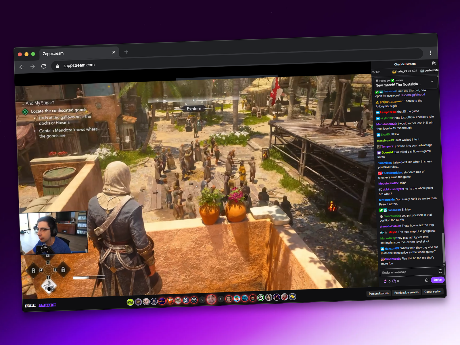 Mockup de Zapp Stream